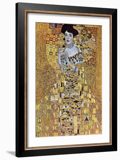 Portrait of Block-Bauer-Gustav Klimt-Framed Art Print