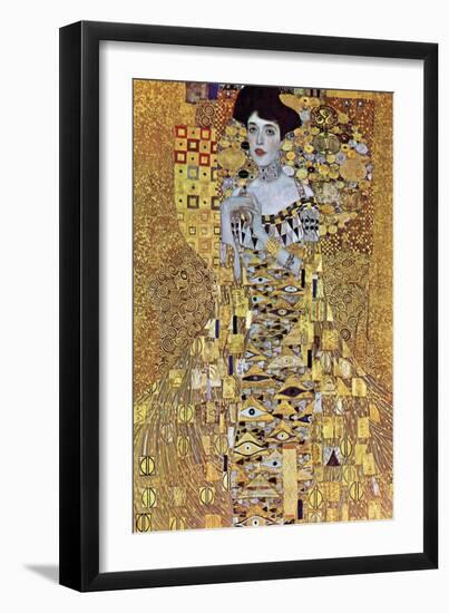 Portrait of Block-Bauer-Gustav Klimt-Framed Art Print