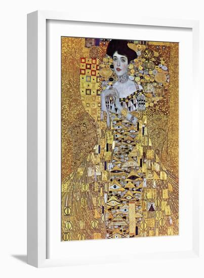 Portrait of Block-Bauer-Gustav Klimt-Framed Premium Giclee Print