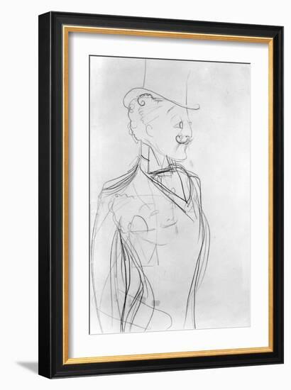 Portrait of Boni De Castellane (Pencil on Paper)-Sem-Framed Giclee Print