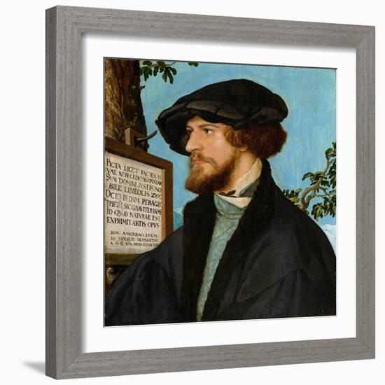 Portrait of Bonifacius Amerbach, 1519-Hans Holbein the Younger-Framed Giclee Print