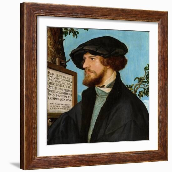 Portrait of Bonifacius Amerbach, 1519-Hans Holbein the Younger-Framed Giclee Print