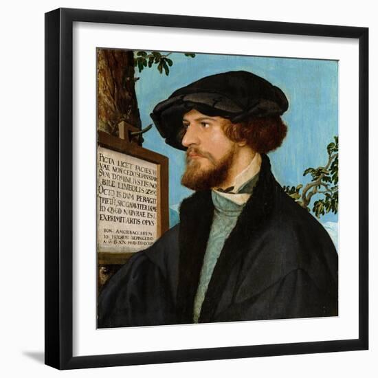 Portrait of Bonifacius Amerbach, 1519-Hans Holbein the Younger-Framed Giclee Print