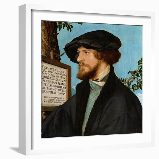 Portrait of Bonifacius Amerbach, 1519-Hans Holbein the Younger-Framed Giclee Print