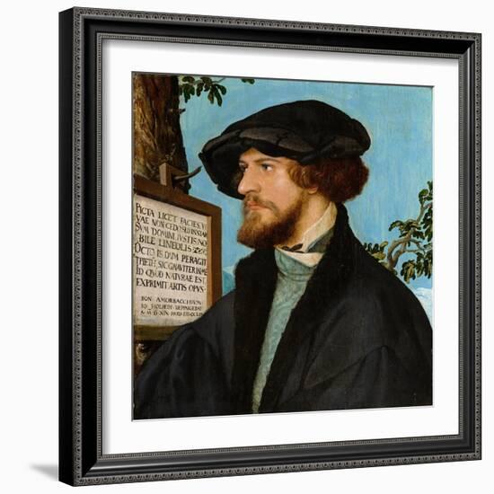 Portrait of Bonifacius Amerbach, 1519-Hans Holbein the Younger-Framed Giclee Print