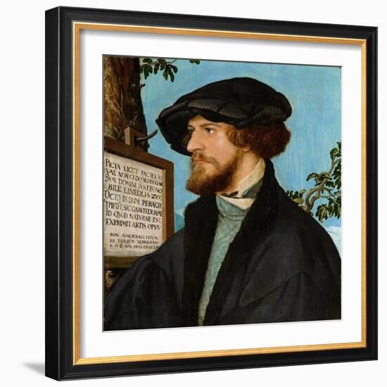 Portrait of Bonifacius Amerbach, 1519-Hans Holbein the Younger-Framed Giclee Print