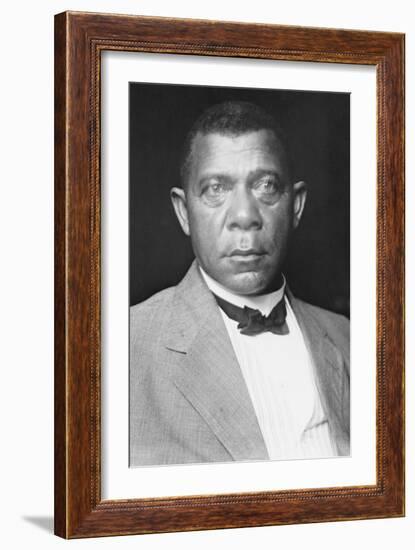 Portrait of Booker T. Washington-null-Framed Art Print