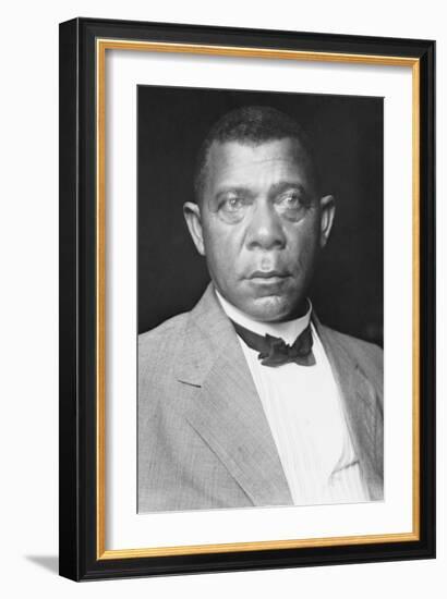 Portrait of Booker T. Washington-null-Framed Art Print