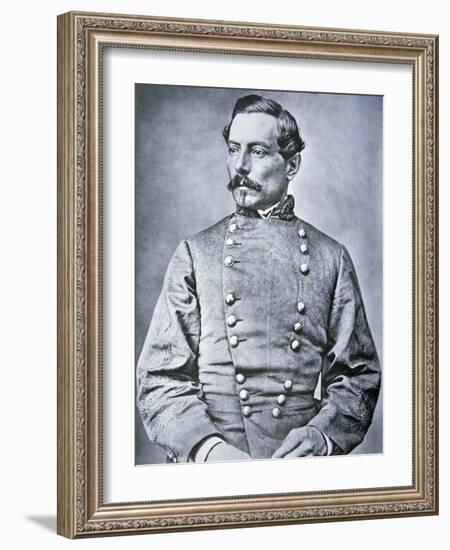 Portrait of Brigadier General P.G.T. Beauregard (1818-93) (Litho)-American Photographer-Framed Giclee Print