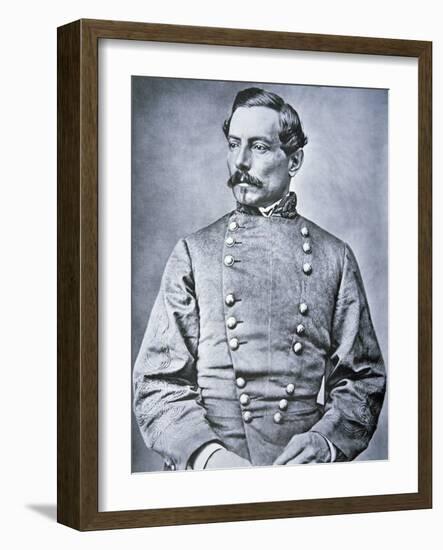 Portrait of Brigadier General P.G.T. Beauregard (1818-93) (Litho)-American Photographer-Framed Giclee Print