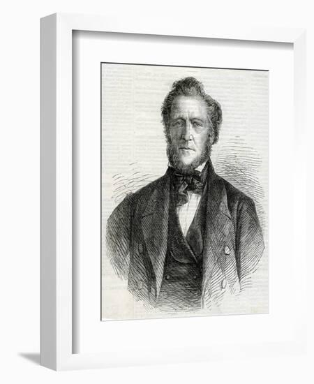 Portrait of Brigham Young, 1861-null-Framed Giclee Print