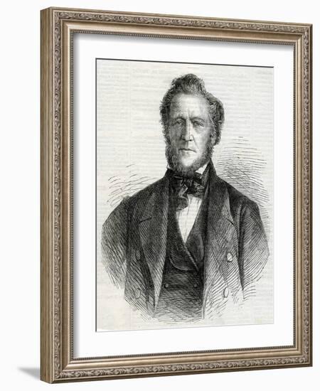 Portrait of Brigham Young, 1861-null-Framed Giclee Print