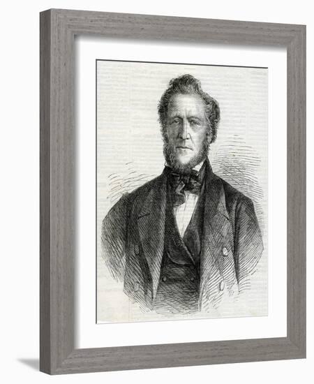 Portrait of Brigham Young, 1861-null-Framed Giclee Print