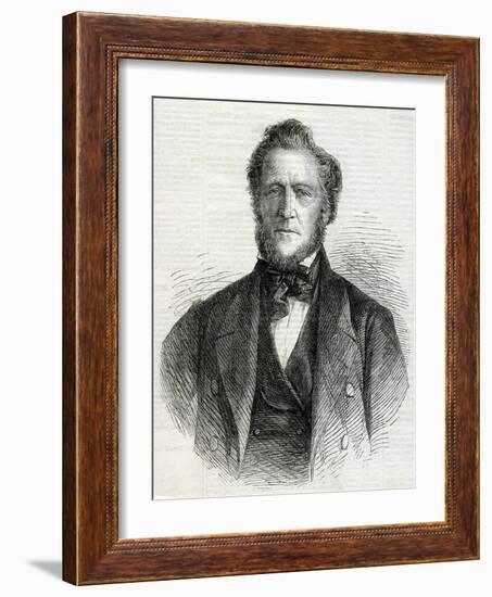 Portrait of Brigham Young, 1861-null-Framed Giclee Print