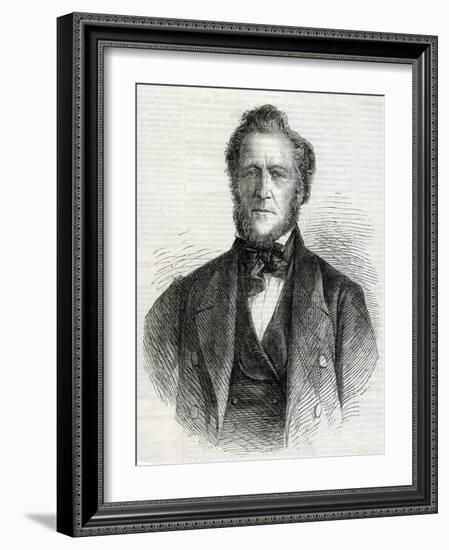 Portrait of Brigham Young, 1861-null-Framed Giclee Print
