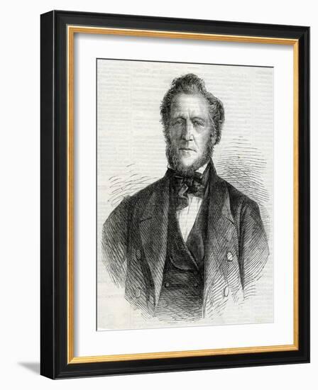 Portrait of Brigham Young, 1861-null-Framed Giclee Print