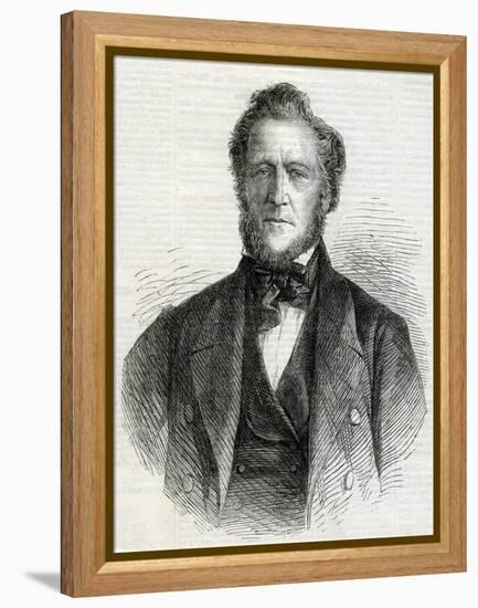 Portrait of Brigham Young, 1861-null-Framed Premier Image Canvas