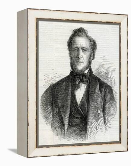 Portrait of Brigham Young, 1861-null-Framed Premier Image Canvas