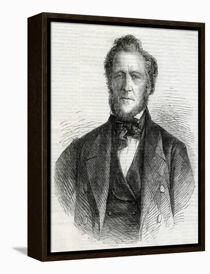 Portrait of Brigham Young, 1861-null-Framed Premier Image Canvas