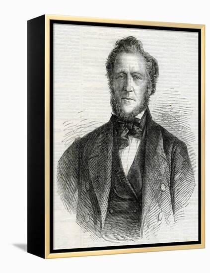 Portrait of Brigham Young, 1861-null-Framed Premier Image Canvas