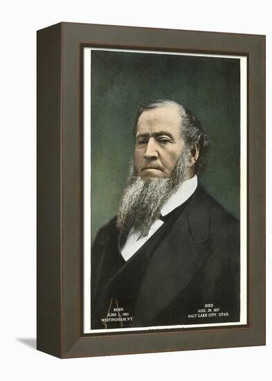 Portrait of Brigham Young-null-Framed Stretched Canvas