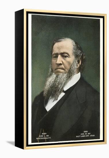 Portrait of Brigham Young-null-Framed Stretched Canvas