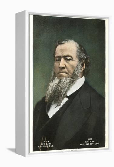 Portrait of Brigham Young-null-Framed Stretched Canvas