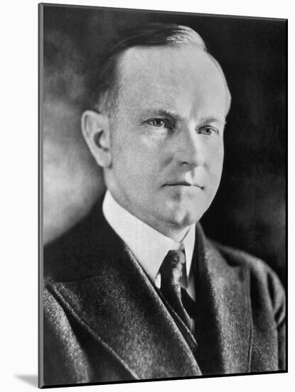 Portrait of Calvin Coolidge (1872-1933) 30th President of the United States of America-American Photographer-Mounted Photographic Print