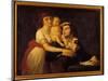 Portrait of Camille Desmoulins (1760-1794) His Wife Lucile (1771-1794) and their Son Horace Camille-Jacques Louis David-Mounted Giclee Print