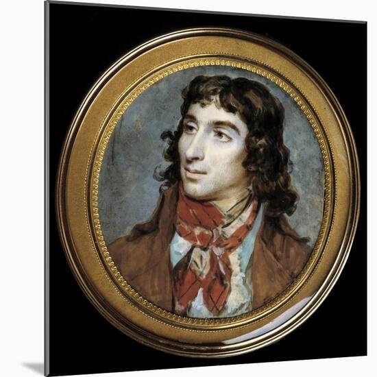 Portrait of Camille Desmoulins by Francois Dumont-null-Mounted Giclee Print