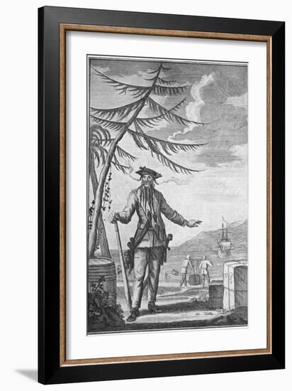 Portrait of Captain Edward Blackbeard Teach-null-Framed Giclee Print