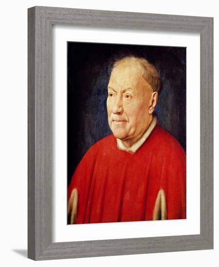 Portrait of Cardinal Albergati-Jan van Eyck-Framed Giclee Print