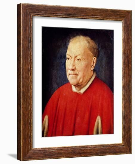 Portrait of Cardinal Albergati-Jan van Eyck-Framed Giclee Print