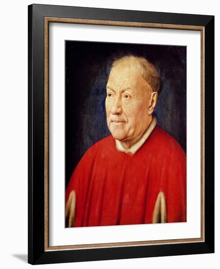 Portrait of Cardinal Albergati-Jan van Eyck-Framed Giclee Print