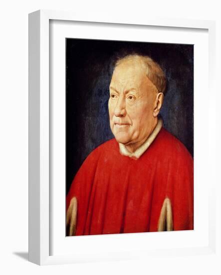 Portrait of Cardinal Albergati-Jan van Eyck-Framed Giclee Print