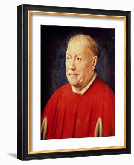 Portrait of Cardinal Albergati-Jan van Eyck-Framed Giclee Print