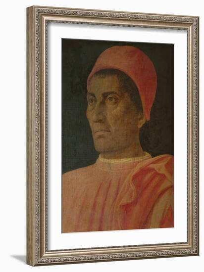 Portrait of Cardinal Carlo De' Medici-Andrea Mantegna-Framed Giclee Print