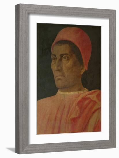 Portrait of Cardinal Carlo De' Medici-Andrea Mantegna-Framed Giclee Print