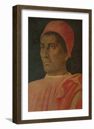 Portrait of Cardinal Carlo De' Medici-Andrea Mantegna-Framed Giclee Print