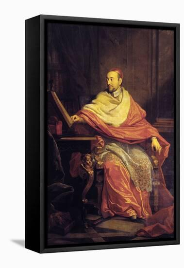 Portrait of Cardinal De Berulle-Philippe De Champaigne-Framed Premier Image Canvas