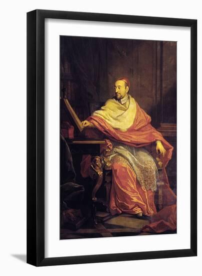 Portrait of Cardinal De Berulle-Philippe De Champaigne-Framed Giclee Print