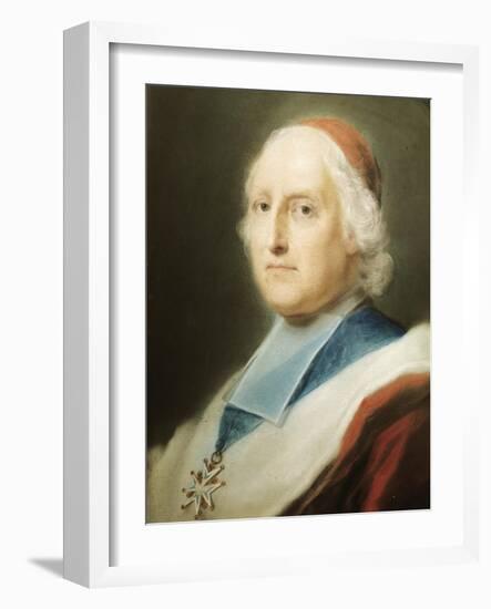 Portrait of Cardinal De Polignac-Rosalba Carriera-Framed Giclee Print