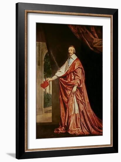 Portrait of Cardinal De Richelieu (1633-40)-Philippe De Champaigne-Framed Giclee Print