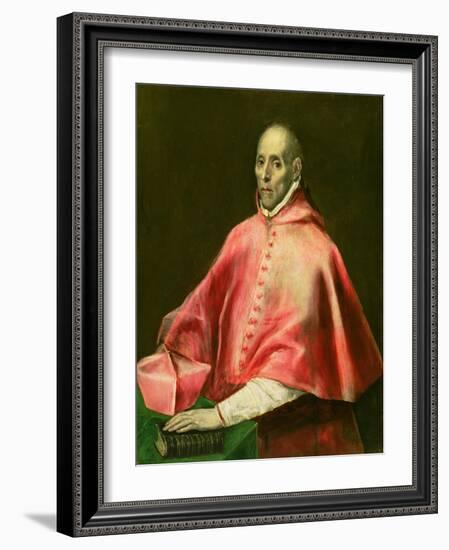 Portrait of Cardinal Juan De Tavera-El Greco-Framed Giclee Print