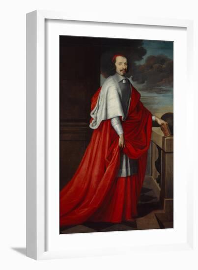 Portrait of Cardinal Mazarin, after 1650-Philippe De Champaigne-Framed Giclee Print