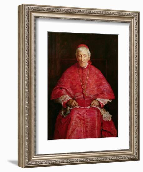 Portrait of Cardinal Newman-John Everett Millais-Framed Premium Giclee Print