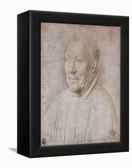 Portrait of Cardinal Nicola Albergati, 1431-Jan van Eyck-Framed Premier Image Canvas