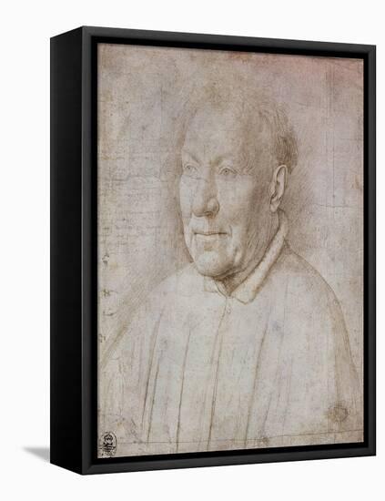 Portrait of Cardinal Nicola Albergati, 1431-Jan van Eyck-Framed Premier Image Canvas