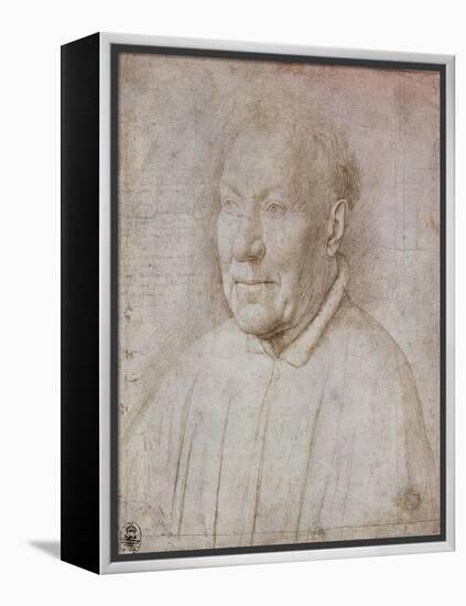 Portrait of Cardinal Nicola Albergati, 1431-Jan van Eyck-Framed Premier Image Canvas