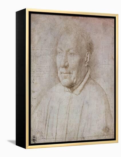 Portrait of Cardinal Nicola Albergati, 1431-Jan van Eyck-Framed Premier Image Canvas